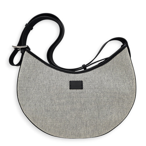 P'tit Arcon Toile & Cuir Black in Toile/Swift Palladium hardware CL2604-21111 2
