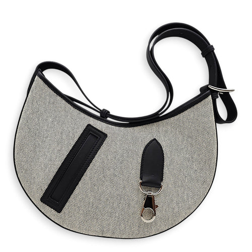 P'tit Arcon Toile & Cuir Black in Toile/Swift Palladium hardware CL2604-21111 1