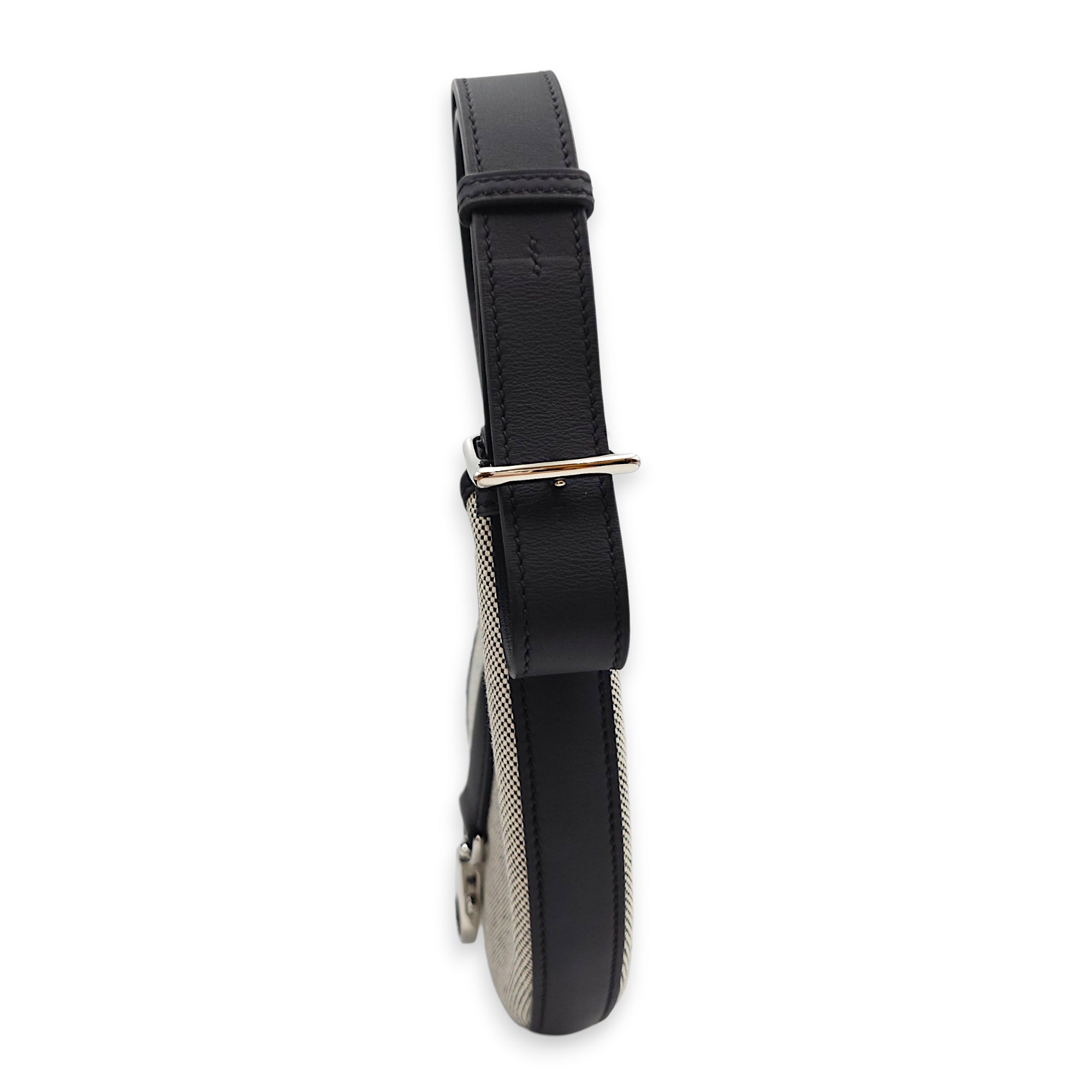 P'tit Arcon Toile & Cuir Black in Toile/Swift Palladium hardware CL2604-21111 3