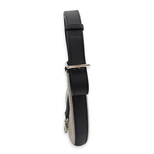 P'tit Arcon Toile & Cuir Black in Toile/Swift Palladium hardware CL2604-21111 3