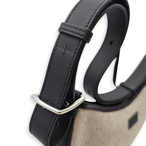 P'tit Arcon Toile & Cuir Black in Toile/Swift Palladium hardware CL2604-21111 7