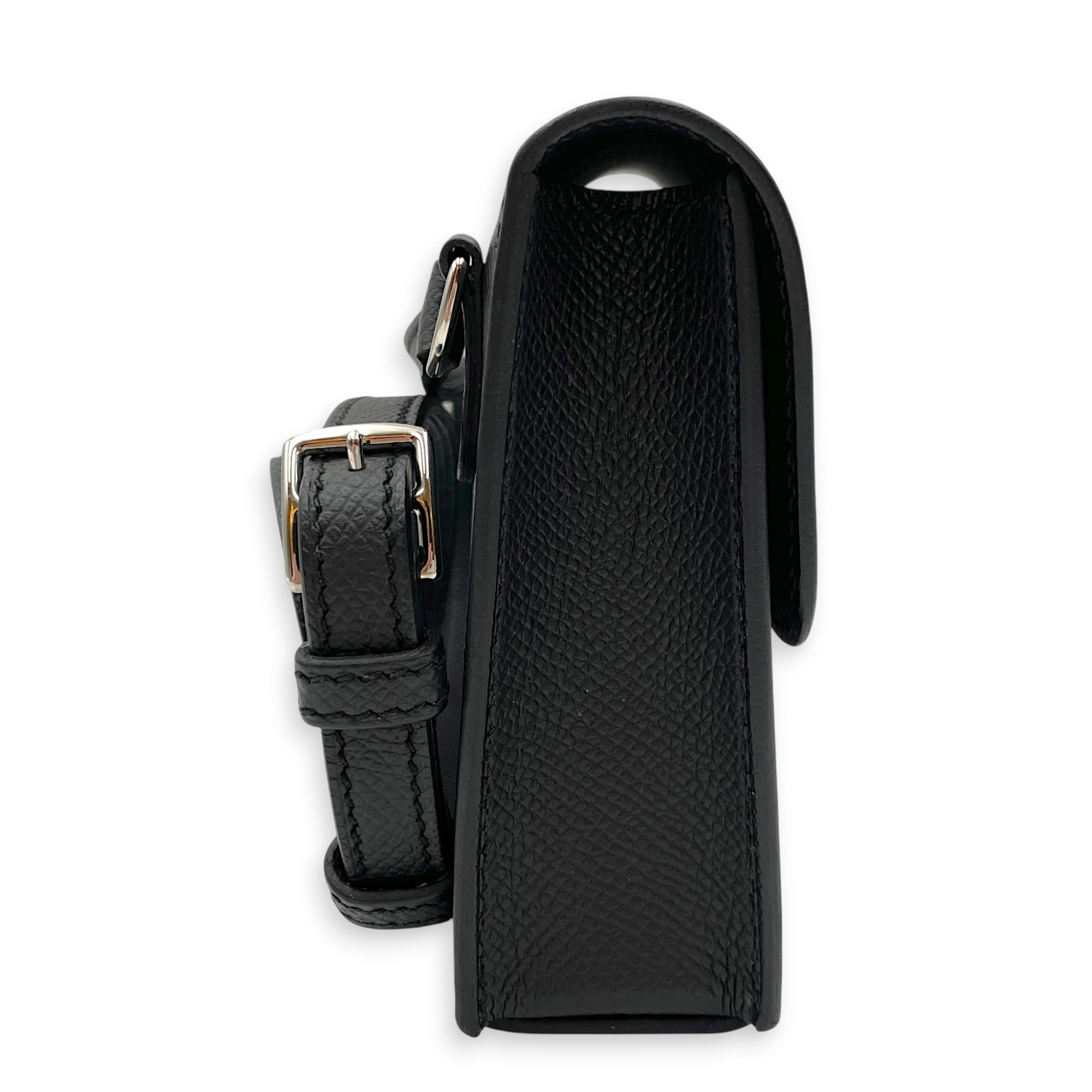 Hermesnap Black Wallet in Epsom Palladium hardware