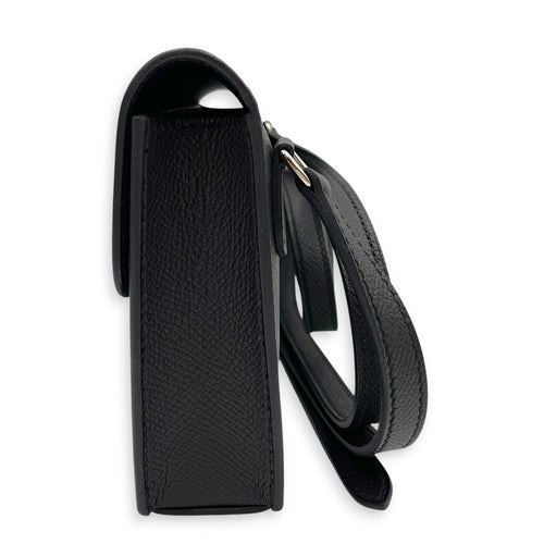 Hermesnap Black Wallet in Epsom Palladium hardware