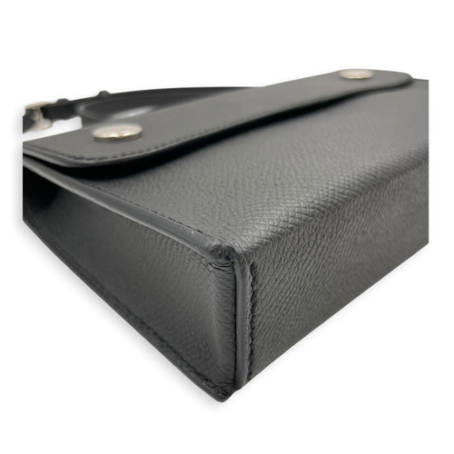 Hermesnap Black Wallet in Epsom Palladium hardware