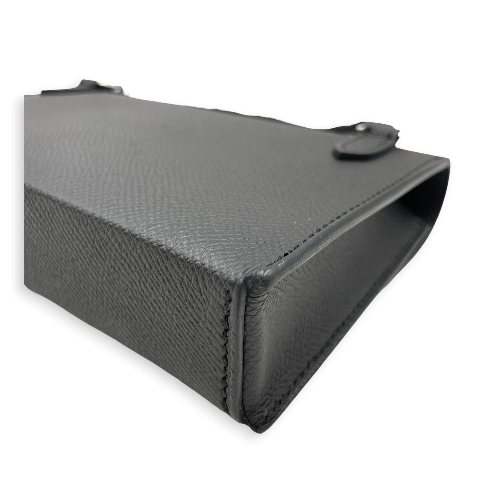 Hermesnap Black Wallet in Epsom Palladium hardware