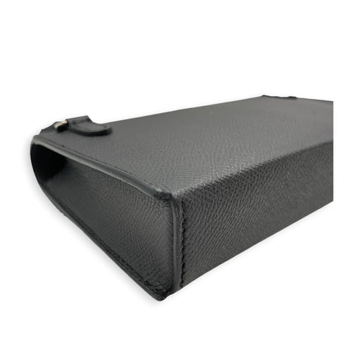 Hermesnap Black Wallet in Epsom Palladium hardware