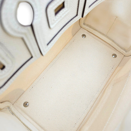 Cargo Birkin 25 Nata in Swift/Toile Palladium hardware CL2605-21124 6