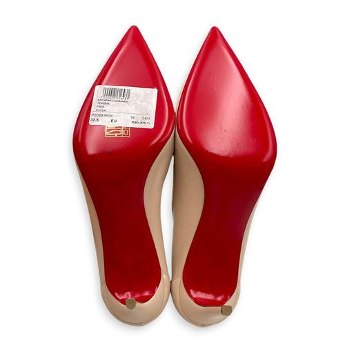 Sporty Kate 85mm Heels Size 37.5 Beige Shoes in Calfskin