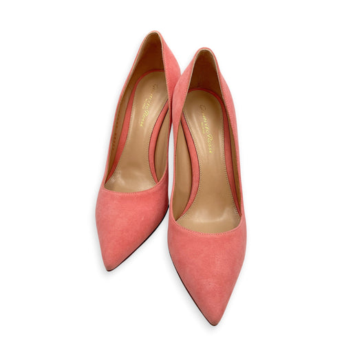 Gianvito 105 37.5 Pink Stiletto in Suede Leather CL2605-21132 1
