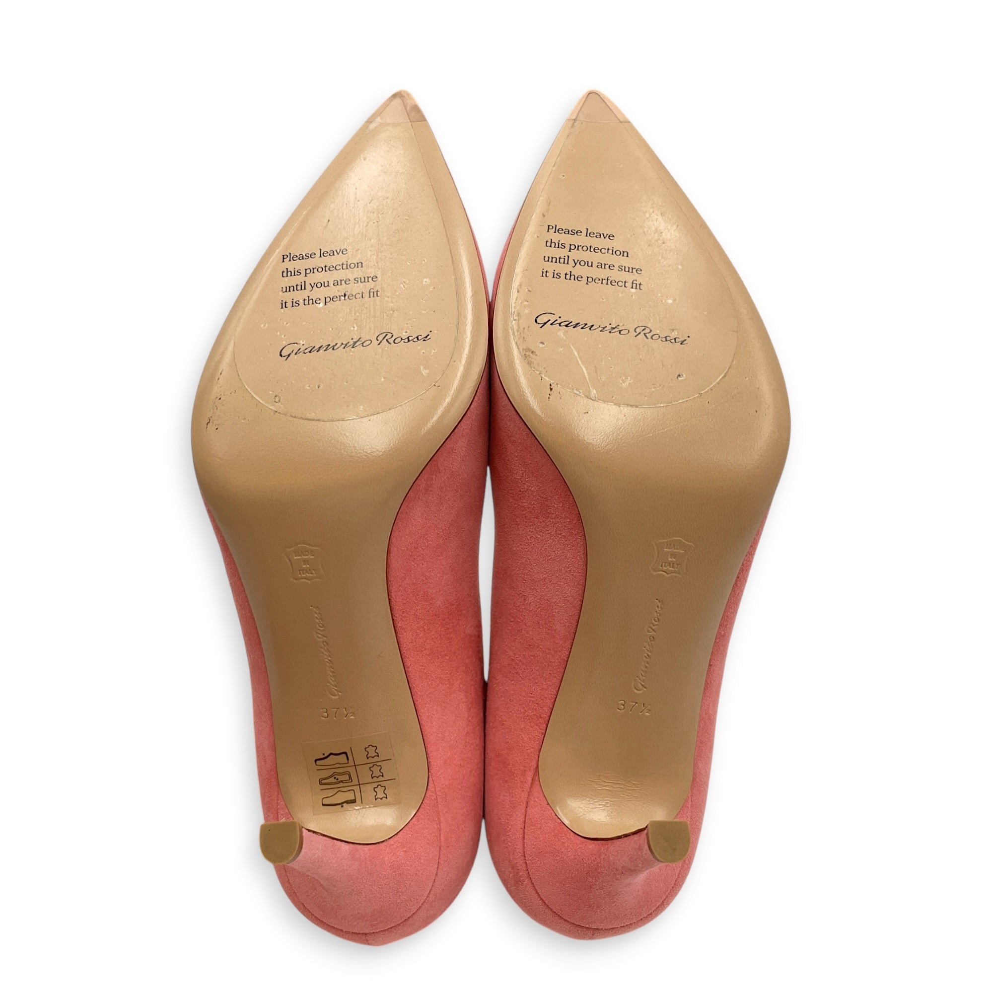 Gianvito 105 37.5 Pink Stiletto in Suede Leather CL2605-21132 3