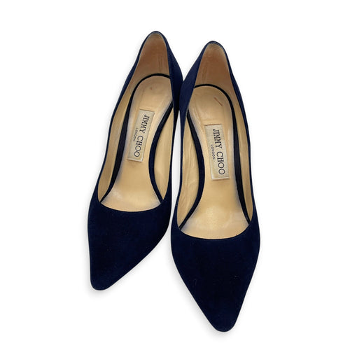 Romy 85 37.5 Blue Pumps in Suede Leather CL2605-21136 1