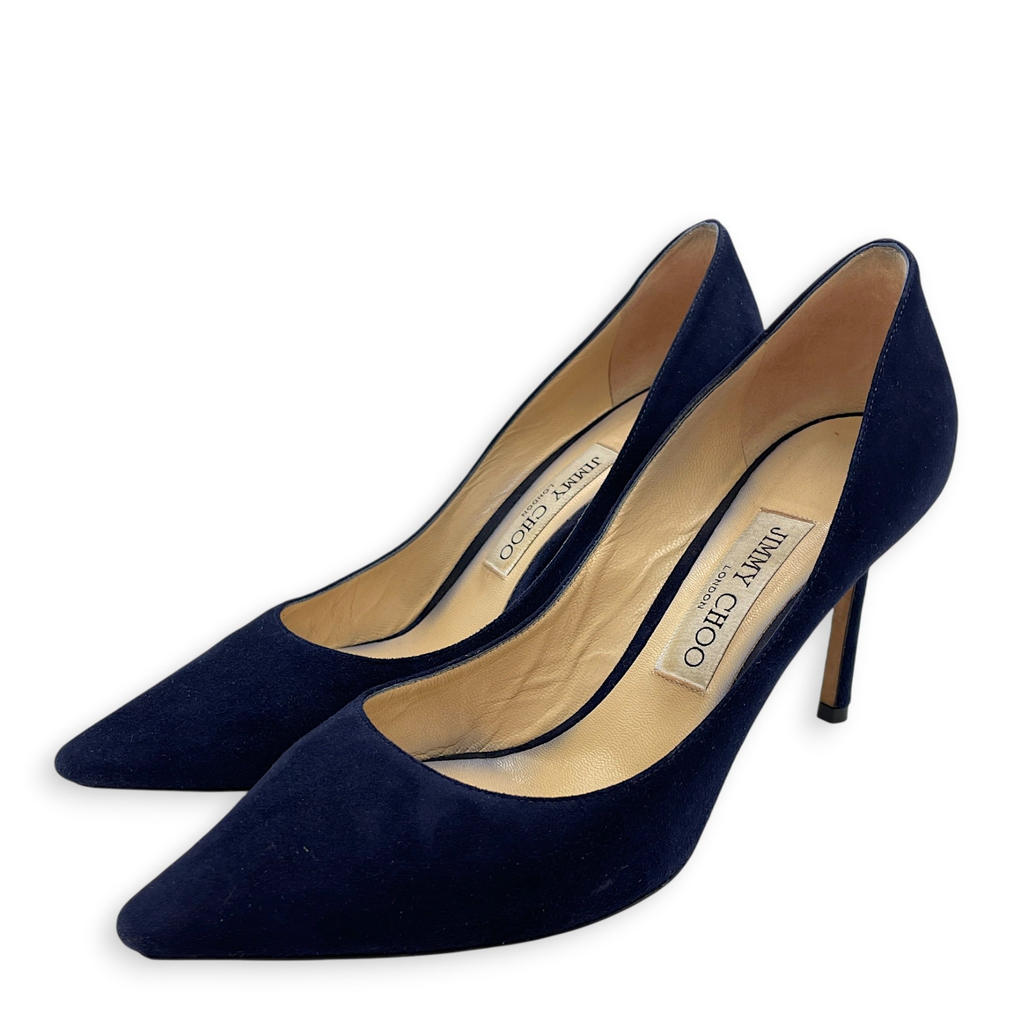 Romy 85 37.5 Blue Pumps in Suede Leather CL2605-21136 2