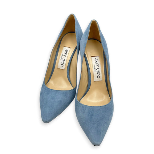 Romy 85 37.5 Blue Pumps in Suede Leather CL2605-21137 1