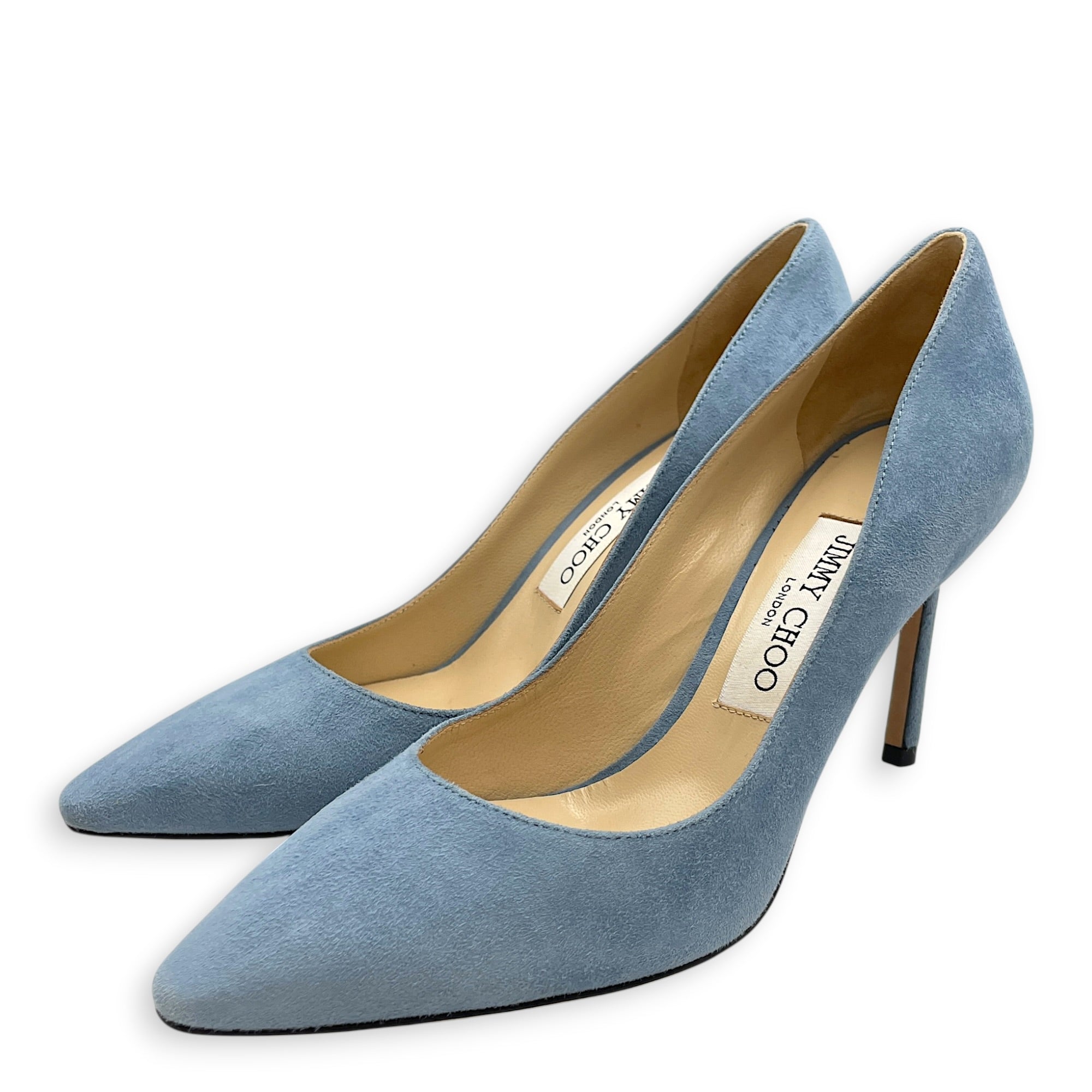 Romy 85 37.5 Blue Pumps in Suede Leather CL2605-21137 2