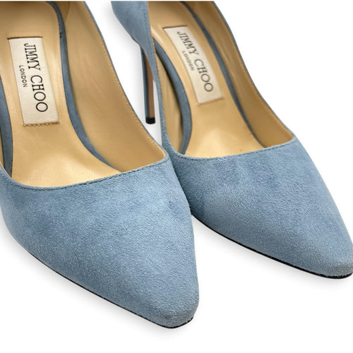 Romy 85 37.5 Blue Pumps in Suede Leather CL2605-21137 6