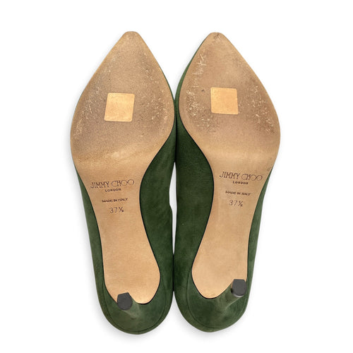Romy 85 37.5 Green Pumps in Suede Leather CL2605-21141 3