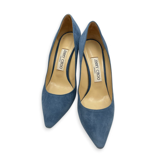 Romy 85 37.5 Blue Pumps in Suede Leather CL2605-21142 1