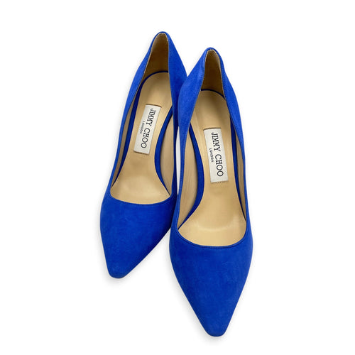 Romy 85 37.5 Blue Pumps in Suede Leather CL2605-21143 1