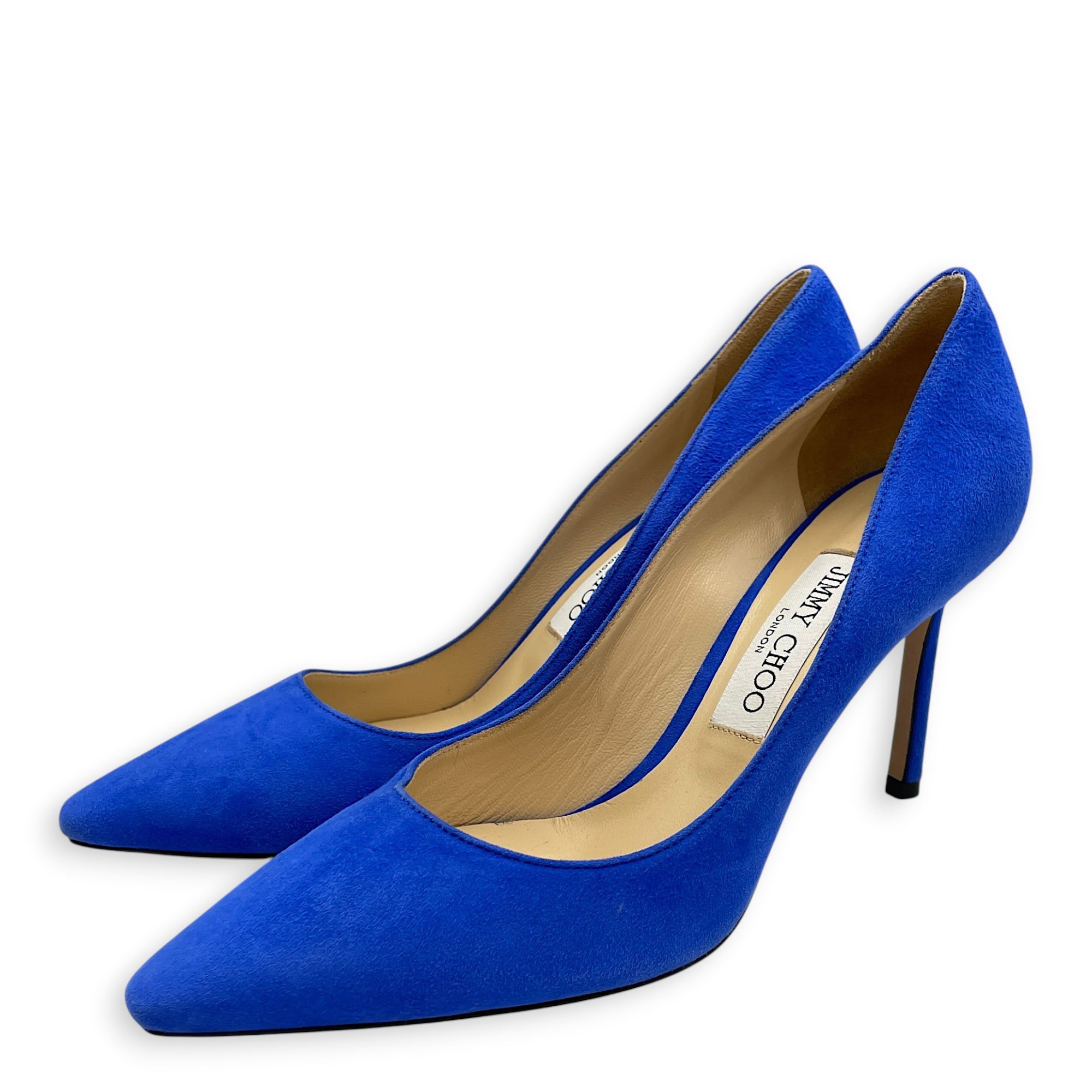 Romy 85 37.5 Blue Pumps in Suede Leather CL2605-21143 2