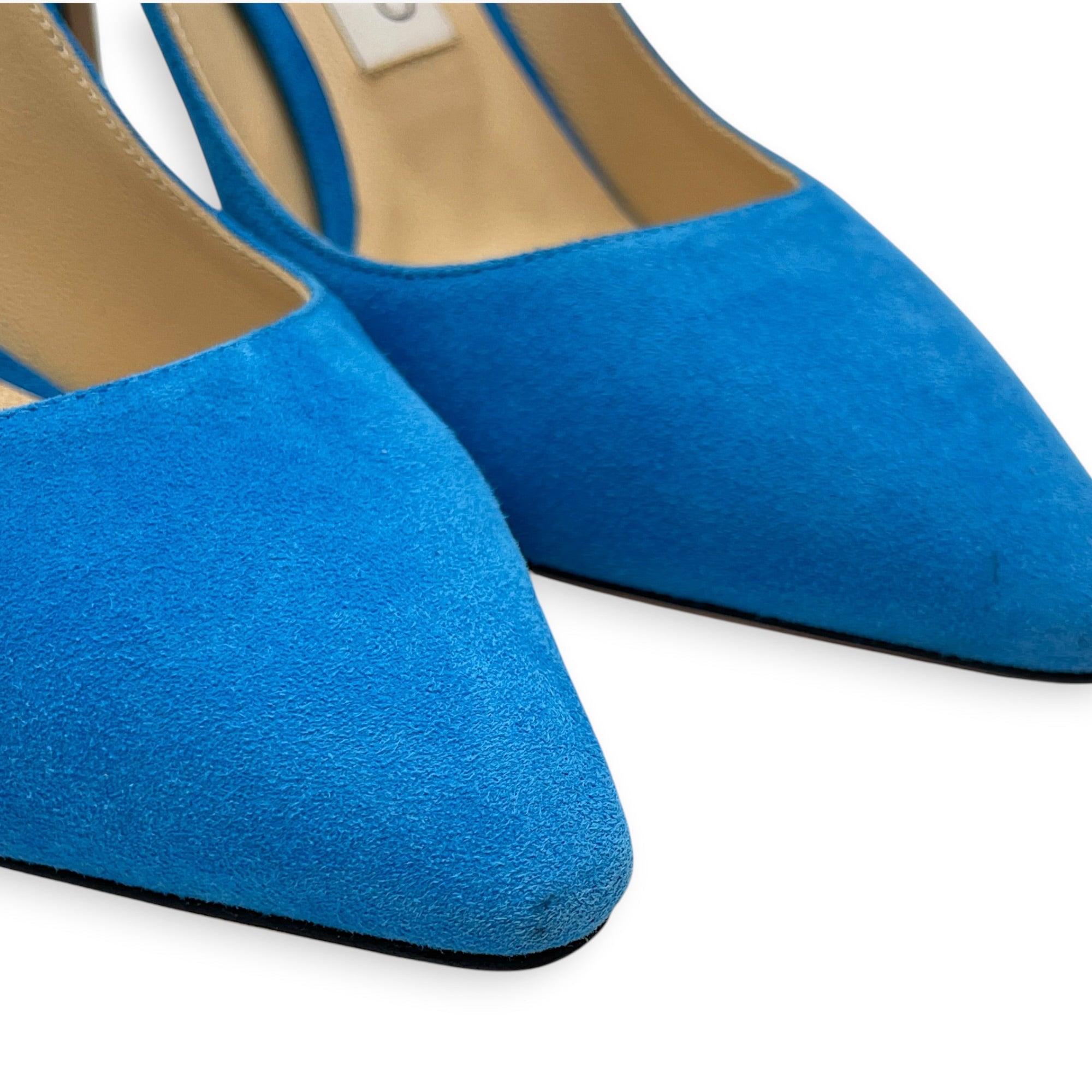Romy 85 37.5 Blue Pumps in Suede Leather CL2605-21144 4