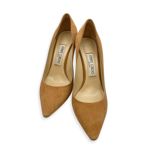Romy 85 37.5 Beige Pumps in Suede Leather CL2605-21145 1