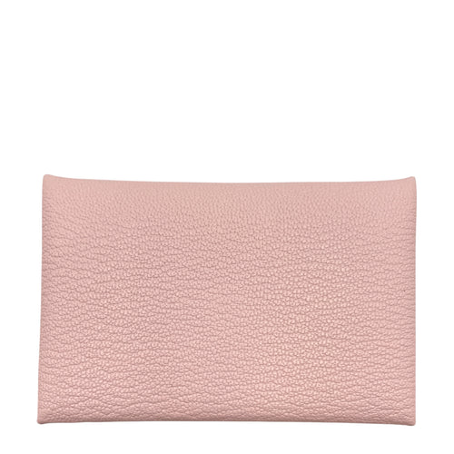 Calvi Rose Darling Card Holder in Chevre Mysore