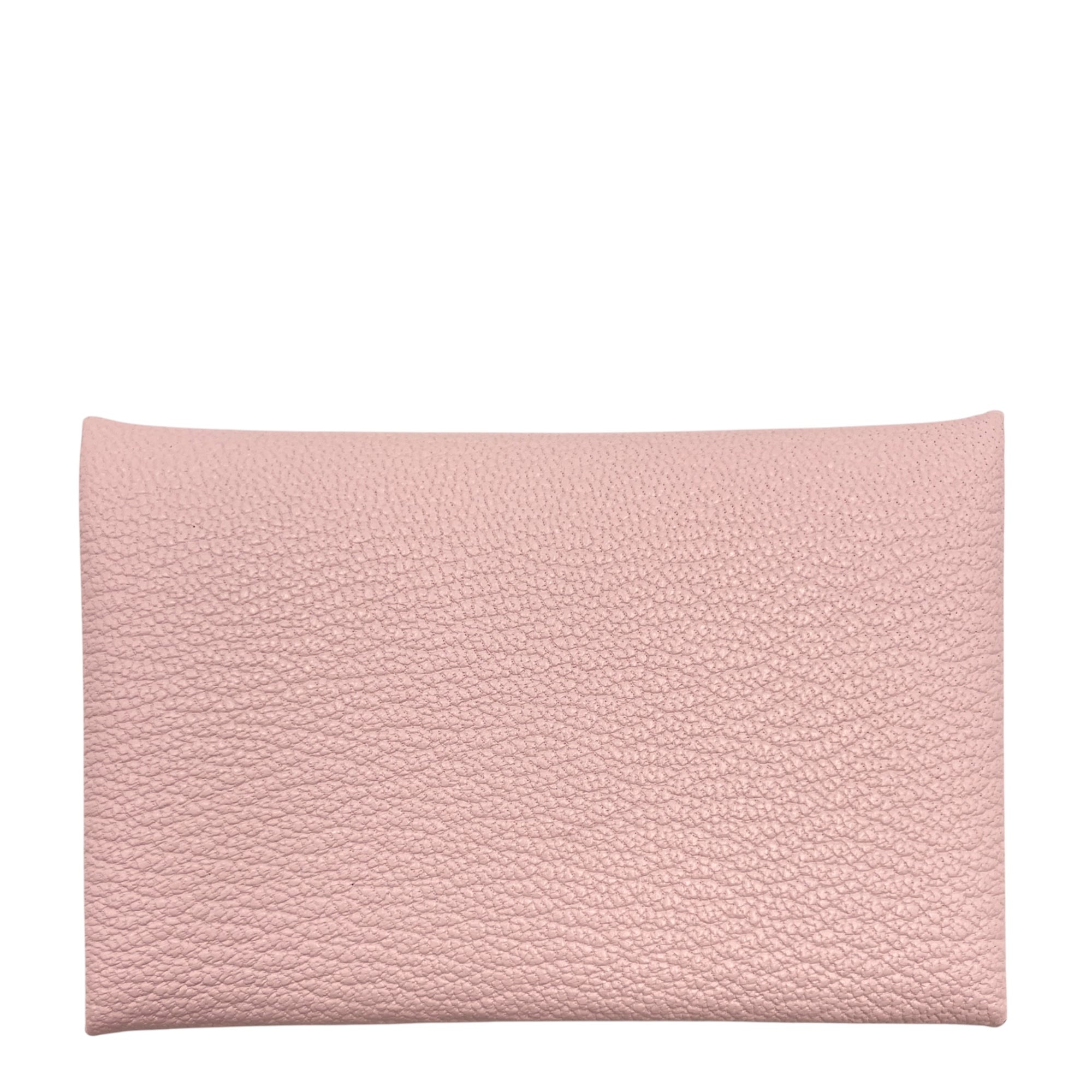 Calvi Rose Darling Card Holder in Chevre Mysore