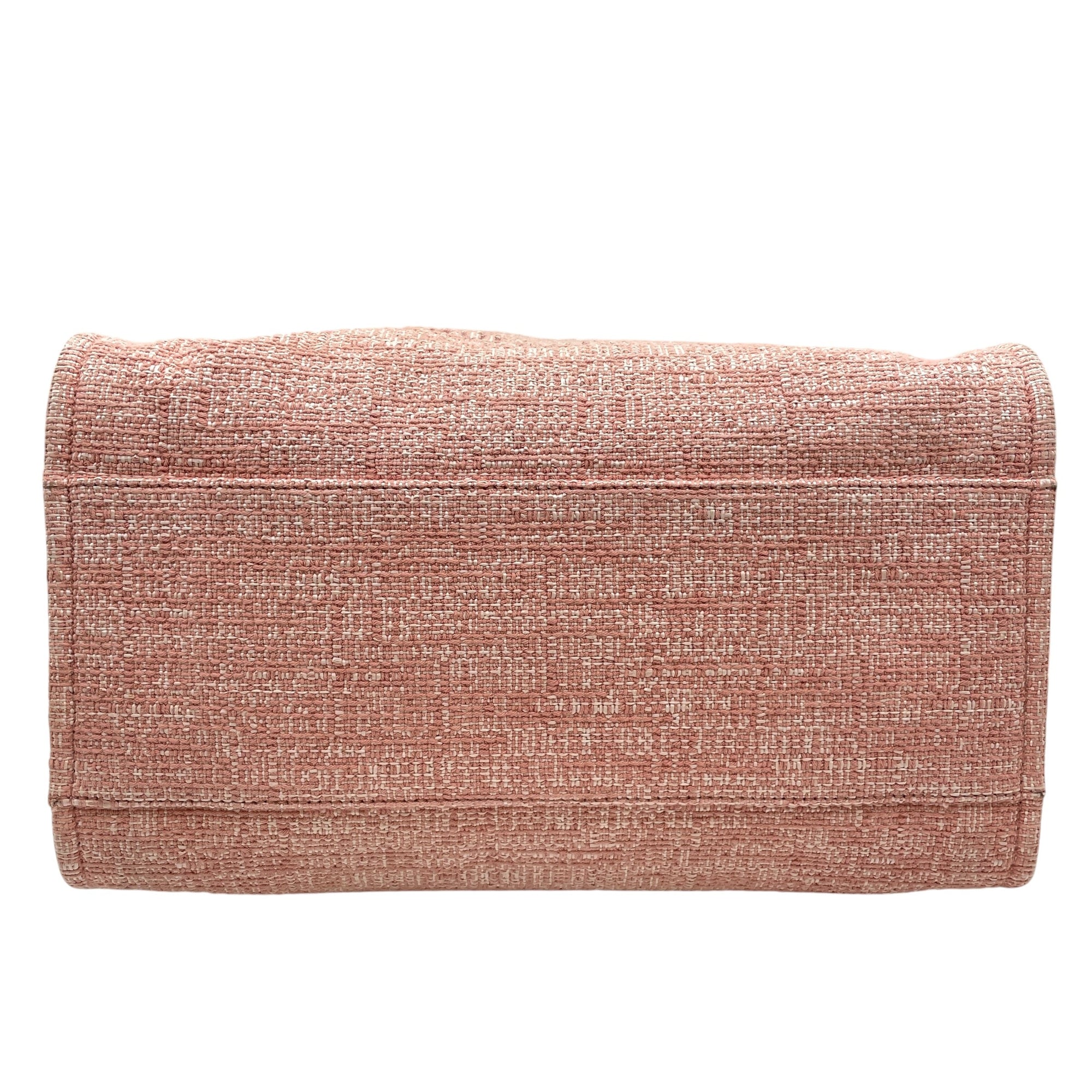 Deauville Large Pink Shoulder Bag in Tweed Silver hardware CL2605-21156 3