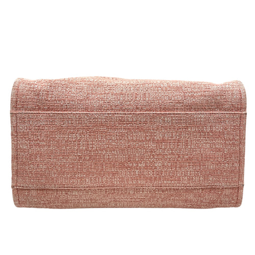 Deauville Large Pink Shoulder Bag in Tweed Silver hardware CL2605-21156 3