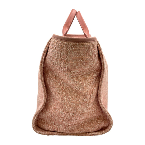 Deauville Large Pink Shoulder Bag in Tweed Silver hardware CL2605-21156 5