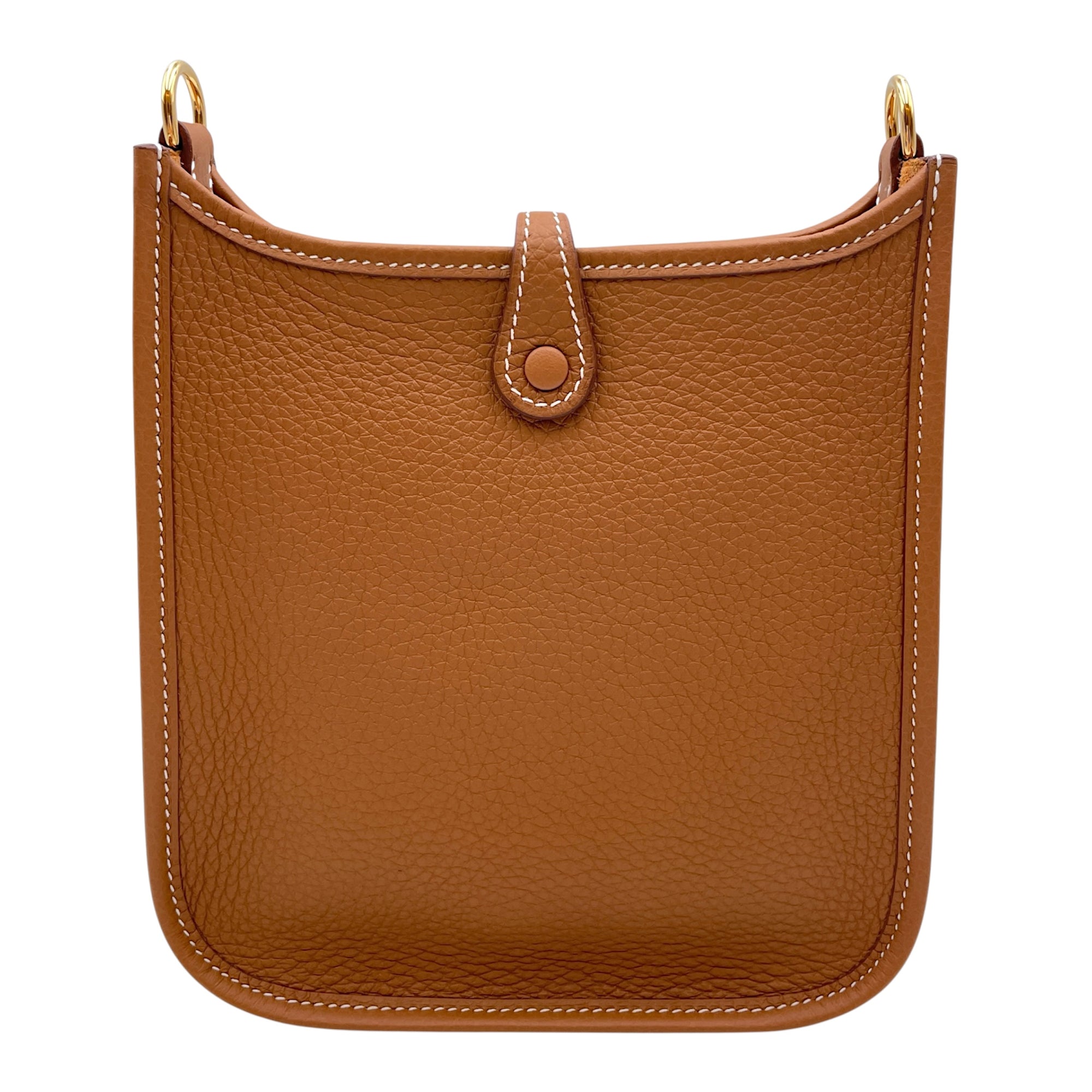 Evelyne (Short Strap) Mini Gold in Clemence Gold hardware