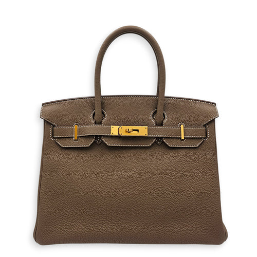 Birkin 30 Etoupe in Togo Gold hardware