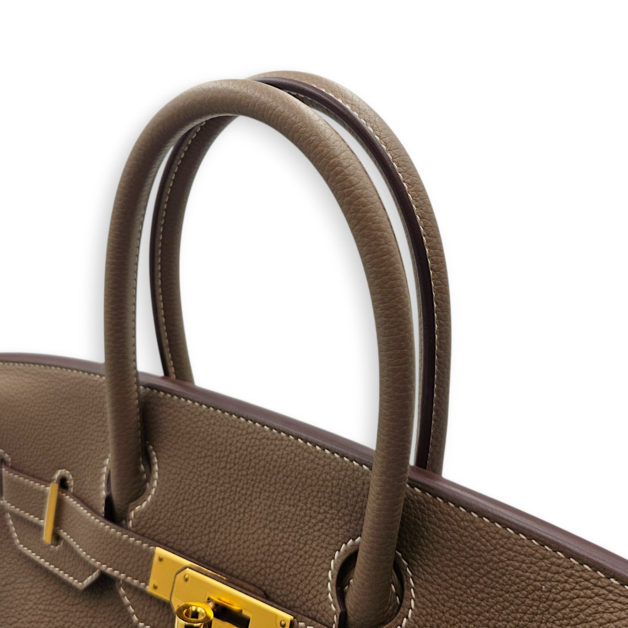 Birkin 30 Etoupe in Togo Gold hardware