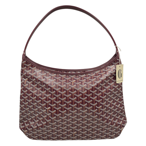 Boheme Hobo PM Red Shoulder Bag in Canvas Silver hardware CL2605-21162 2
