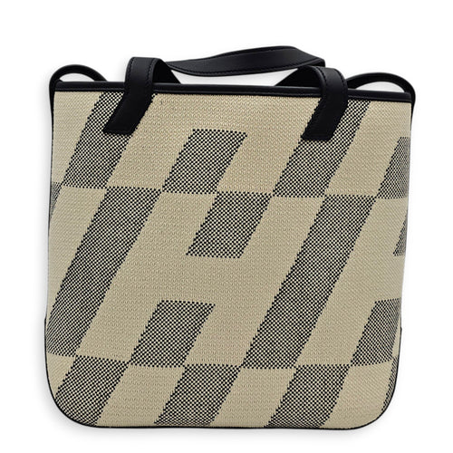 Cabas H En Biais 27 Black in Toile H
