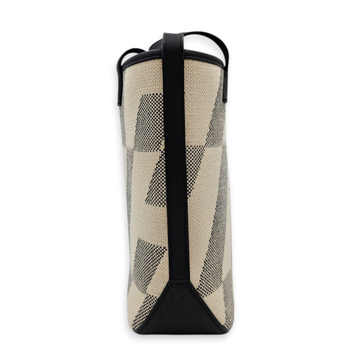 Cabas H En Biais 27 Black in Toile H