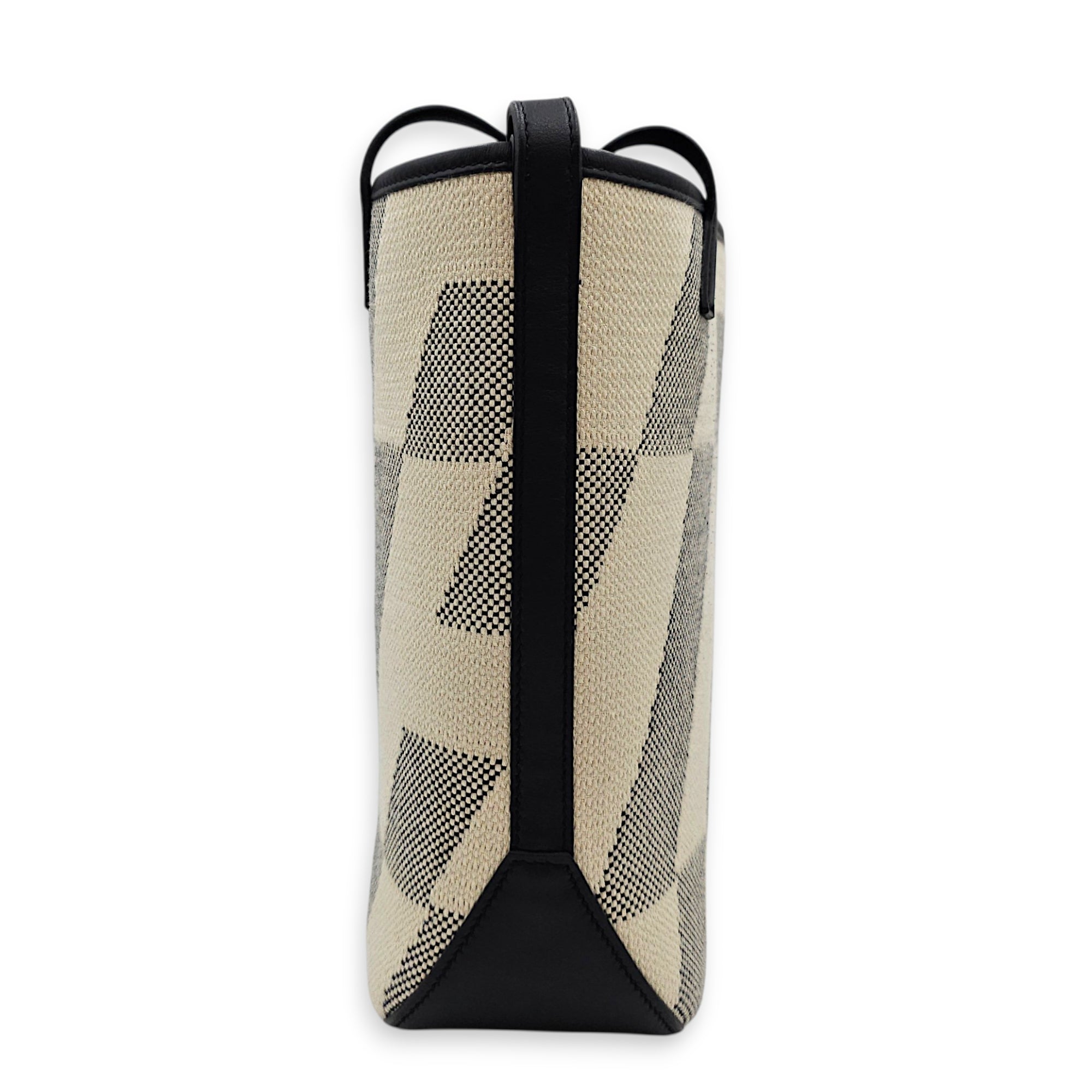 Cabas H En Biais 27 Black in Toile H