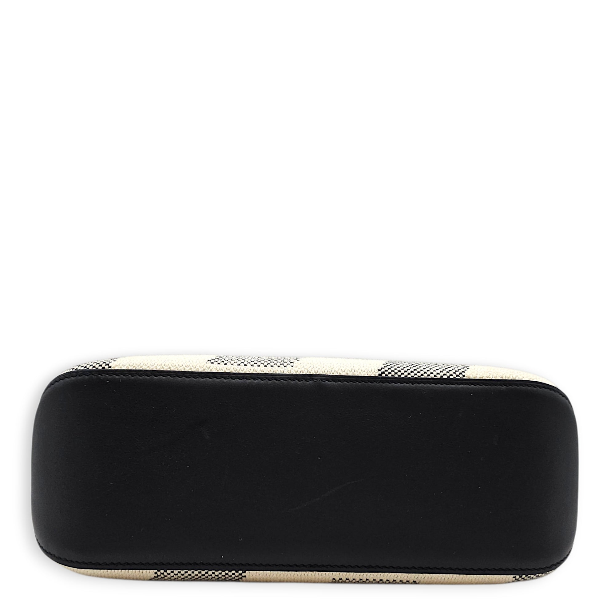 Cabas H En Biais 27 Black in Toile H