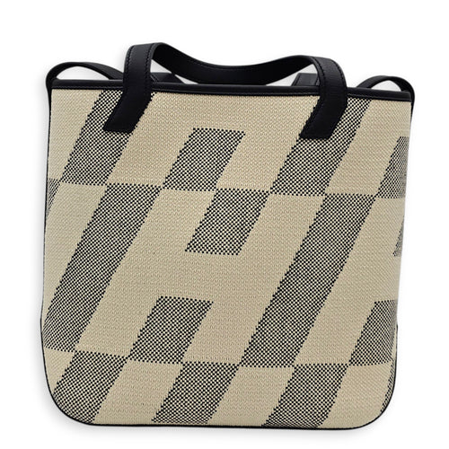 Cabas H En Biais 27 Black in Toile H