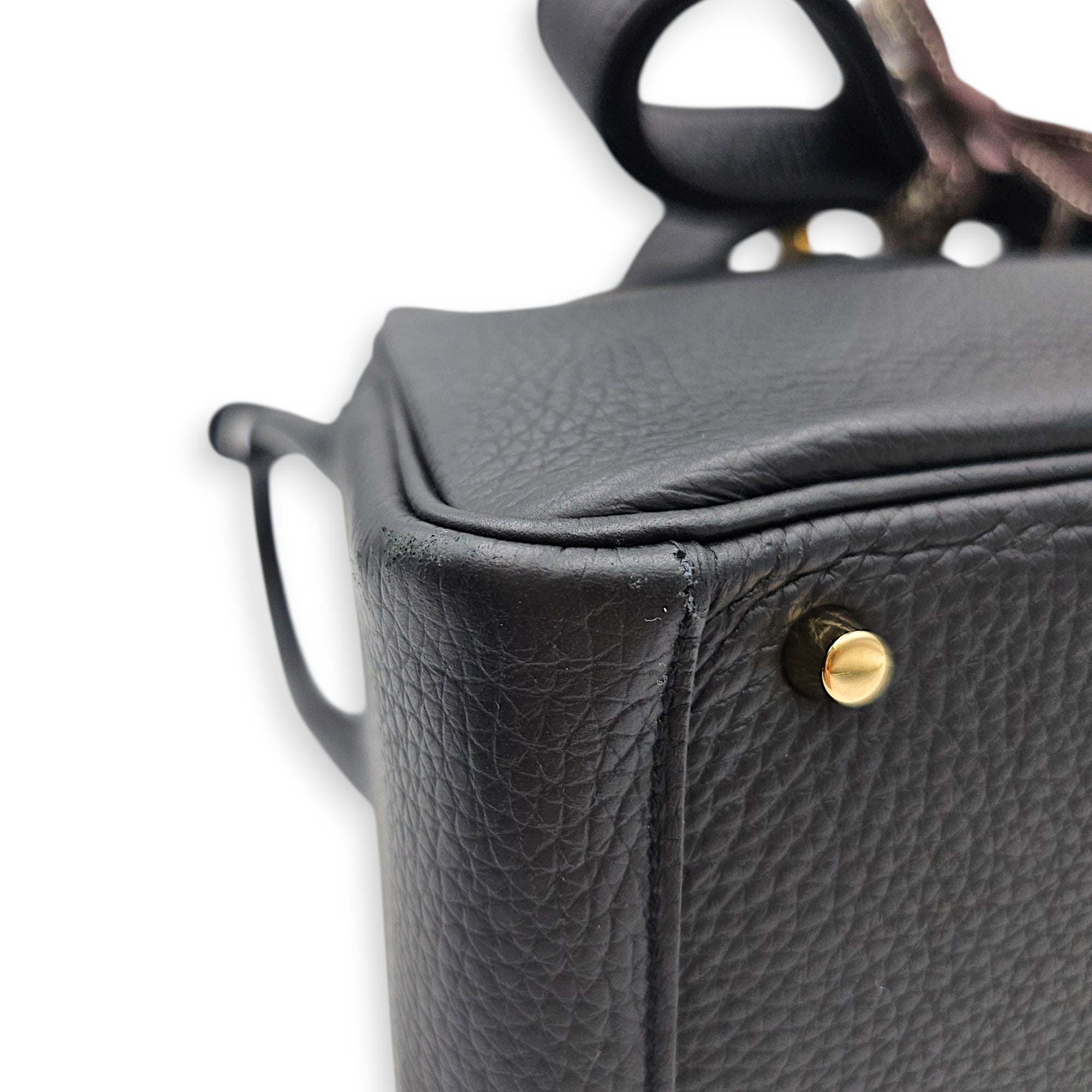 Lindy Mini Black in Clemence Gold hardware CL2605-21166 10