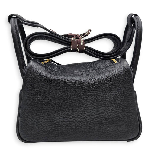 Lindy Mini Black in Clemence Gold hardware CL2605-21166 2