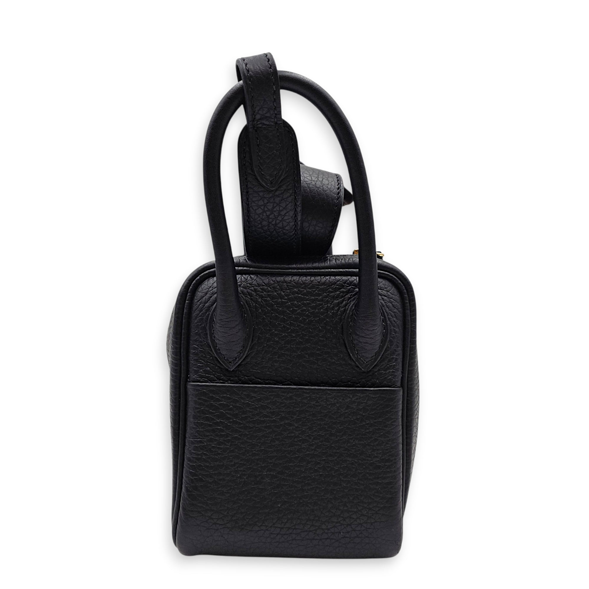 Lindy Mini Black in Clemence Gold hardware CL2605-21166 3