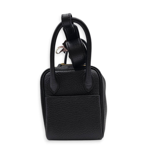 Lindy Mini Black in Clemence Gold hardware CL2605-21166 4