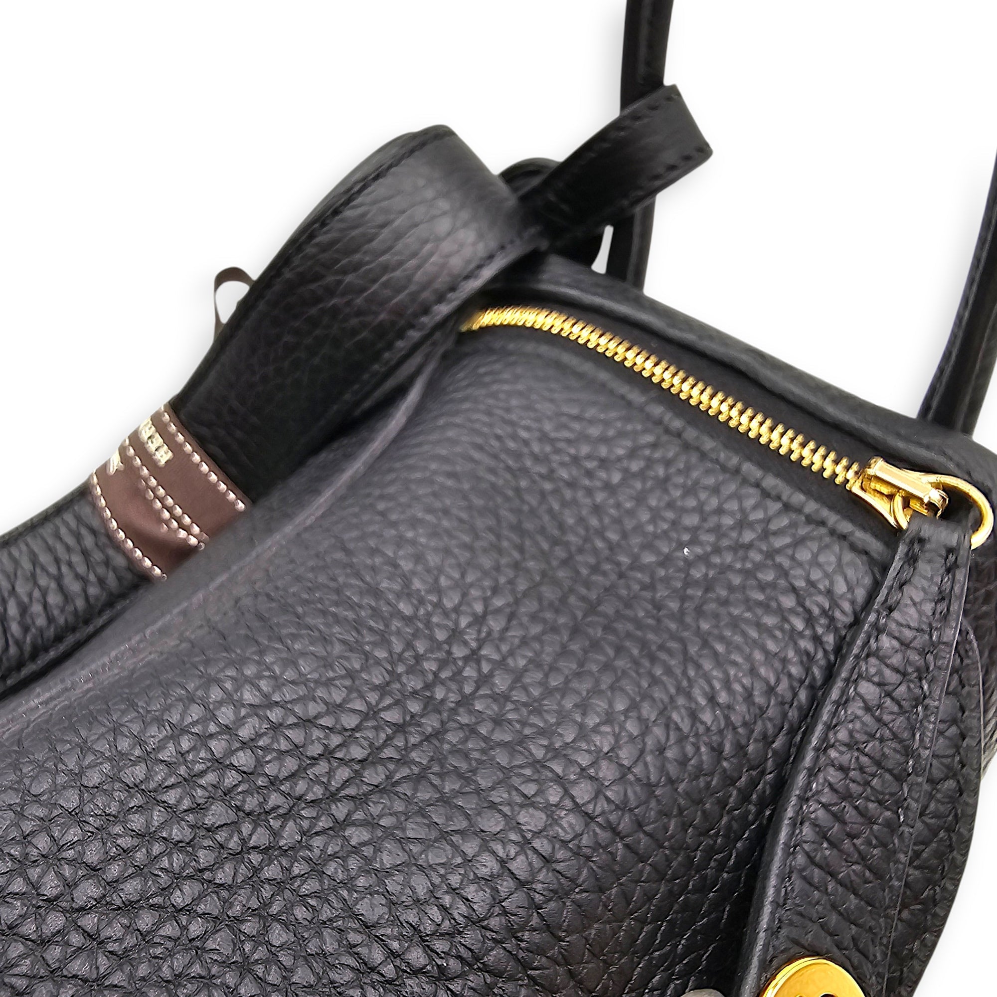 Lindy Mini Black in Clemence Gold hardware CL2605-21166 7