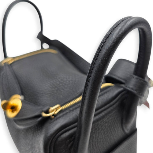 Lindy Mini Black in Clemence Gold hardware CL2605-21166 8