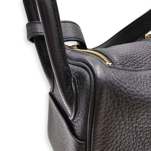 Lindy Mini Black in Clemence Gold hardware CL2605-21166 9