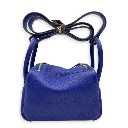 Lindy Mini Blue France  in Clemence Gold hardware CL2605-21167 2