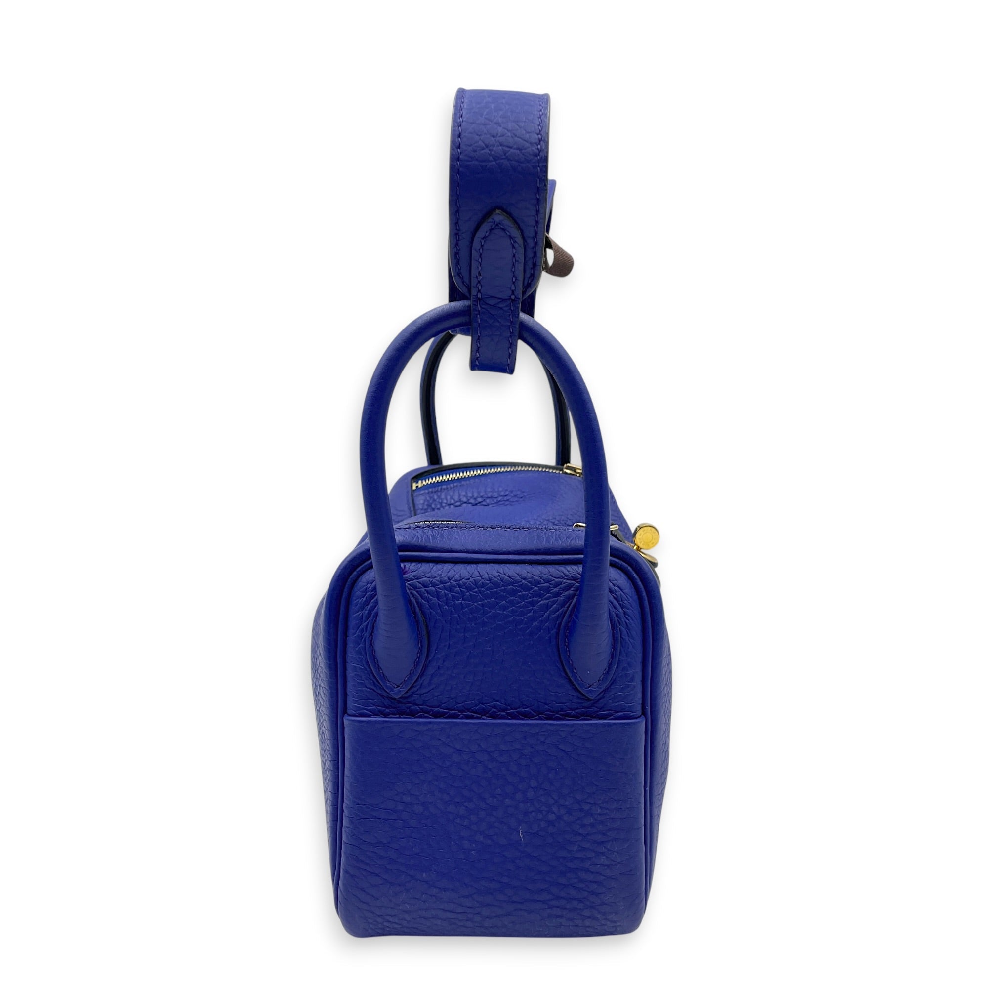 Lindy Mini Blue France  in Clemence Gold hardware CL2605-21167 3