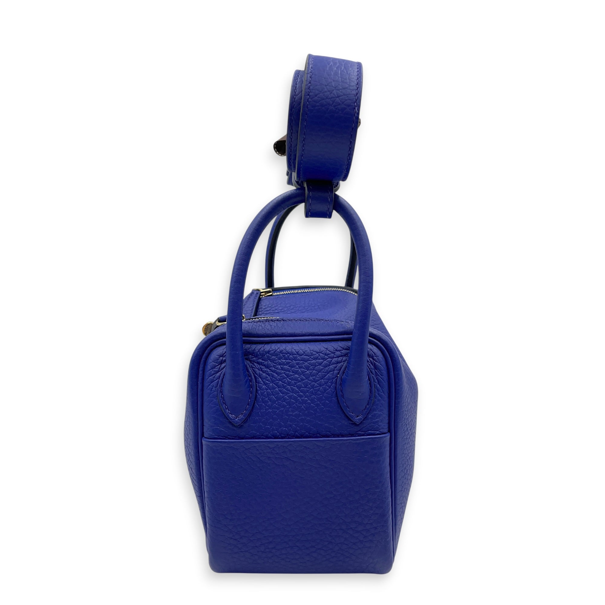 Lindy Mini Blue France  in Clemence Gold hardware CL2605-21167 4