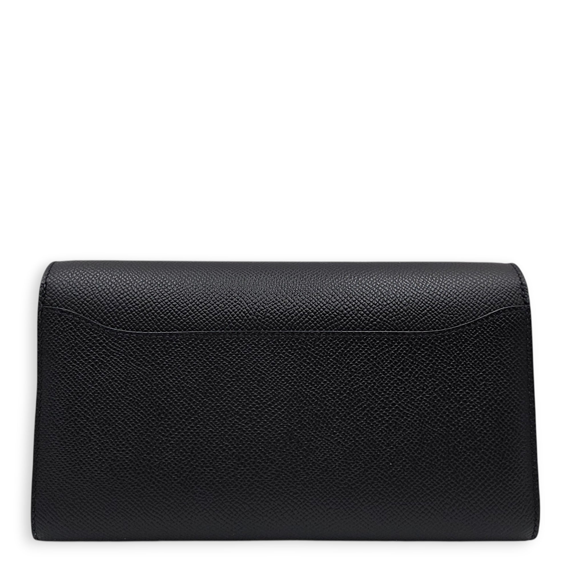 Constance To Go Black Wallet in Epsom Gold hardware CL2605-21168 2